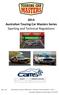 2014 Australian Touring Car Masters Series Sporting and Technical Regulations