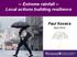 -- Extreme rainfall -- Local actions building resilience Paul Kovacs