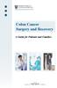 Colon Cancer Surgery and Recovery. A Guide for Patients and Families
