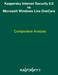 Kaspersky Internet Security 6.0 vs Microsoft Windows Live OneCare. Comparative Analysis
