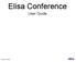 Elisa Conference. User Guide