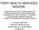 PORT HEALTH SERVICES NIGERIA.