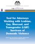 Tool for Attorneys Working with Lesbian, Gay, Bisexual, and Transgender (LGBT) Survivors of Domestic Violence