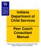 Indiana Department of Child Services Peer Coach Consultant Manual