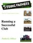 Running a Successful Club Publicity Officer