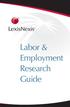 Labor & Employment Research Guide