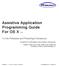 Assistive Application Programming Guide For OS X 2.0