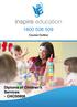 inspire education Course Outline Diploma of Children s Services - CHC50908