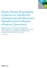 Study Shows Businesses Experience Significant Operational and Business Benefits from VMware vrealize Operations