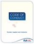 CODE OF CONDUCT. Providers, Suppliers and Contractors