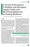 A Survey of Disruptions in Aviation and Aerospace Supply Chains and Recommendations for Increasing Resilience