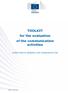 TOOLKIT for the evaluation of the communication activities DIRECTORATE-GENERAL FOR COMMUNICATION
