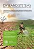 DRYLAND SYSTEMS Science for better food security and livelihoods in the dry areas