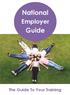 National Employer Guide The Guide To Your Training