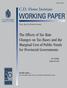 WORKING PAPER. C.D. Howe Institute. The Effects of Tax Rate Changes on Tax Bases and the Marginal Cost of Public Funds for Provincial Governments