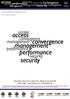 access convergence management performance security