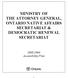 MINISTRY OF THE ATTORNEY GENERAL, ONTARIO NATIVE AFFAIRS SECRETARIAT & DEMOCRATIC RENEWAL SECRETARIAT. 2003-2004 Accessibility Plan