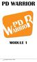 PD WARRIOR MODULE 1. Copyright PD Warrior 2012
