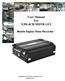 User Manual For X3II-4CH MDVR GUI Mobile Digital Video Recorder