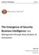 The Emergence of Security Business Intelligence: Risk