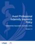 Professional Indemnity Insurance Policy - Optometrists Association Australia (OAA) Version 3.0