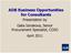 ADB Business Opportunities for Consultants. Presentation by Galia Ismakova, Senior Procurement Specialist, COSO April 2011