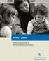POLICY BRIEF. Measuring Quality in