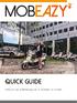 Quick guide. How to use a Mobeazy car, e-scooter or e-bike