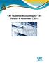 VAT Guidance Accounting for VAT Version 4: November 1, 2015