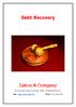 Debt Recovery. Liston & Company. Copyright Liston & Company 2008. All Rights Reserved. Web: http://www.liston.ie/ Phone: (01) 668 5557