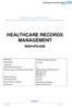 HEALTHCARE RECORDS MANAGEMENT