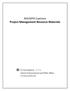 MIA/MPA Capstone Project Management Resource Materials