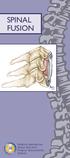 SPINAL FUSION. North American Spine Society Public Education Series