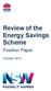 Review of the Energy Savings Scheme. Position Paper