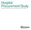 Hospital Procurement Study QUANTIFYING SUPPLY CHAIN COSTS FOR DISTRIBUTOR AND DIRECT ORDERS