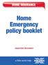 Home Emergency policy booklet