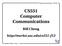 CS551 Computer Communications