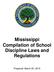 Mississippi Compilation of School Discipline Laws and Regulations