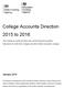 College Accounts Direction 2015 to 2016