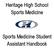 Heritage High School Sports Medicine. Sports Medicine Student Assistant Handbook