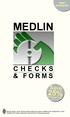 MEDLIN 25% CHECKS & FORMS. Save. new products. on your first. check order!