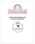 The University of Maryland Eastern Shore Professional Education Unit Assessment Handbook