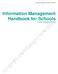 Information Management Handbook for Schools. Information Management Handbook for Schools London Borough of Barnet