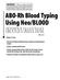 ABO-Rh Blood Typing Using Neo/BLOOD