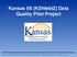 Kansas IIS (KSWebIZ) Data Quality Pilot Project