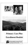 Primary Care Plus Enrollment Booklet