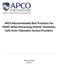 APCO Recommended Best Practices For PSAPs When Processing Vehicle Telematics Calls from Telematics Service Providers. APCO International 07/17/12