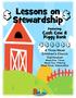 $ $ Lessons on Stewardship. $ $ $ $ $ $ A Three Week Children s Church Curriculum Week One: Tithes Week Two: Offering Week Three: Stewardship