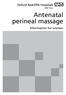 Antenatal perineal massage. Information for women