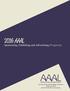 2016 AAAL. Sponsoring, Exhibiting and Advertising Prospectus